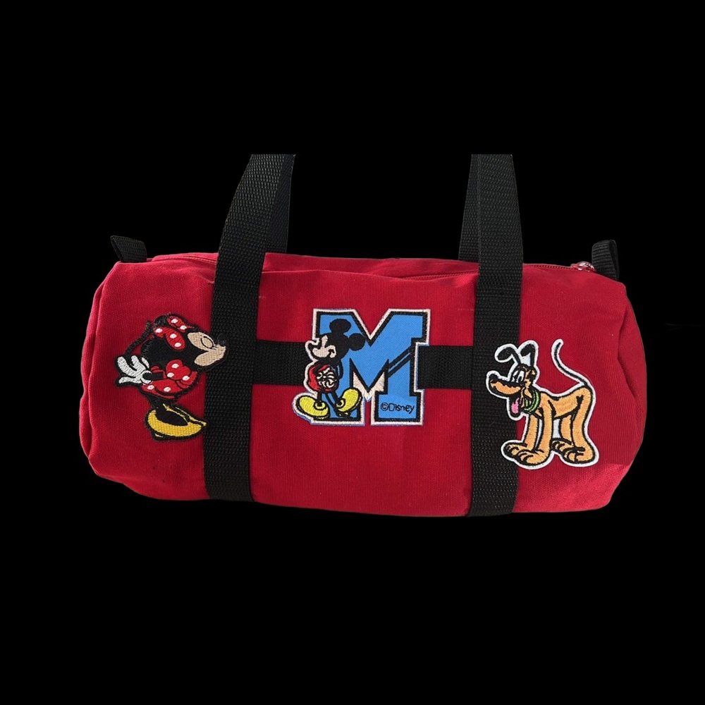 One of A Kind Cartoon Themed Full Zippered Wrist Carry Bag  With Pockets